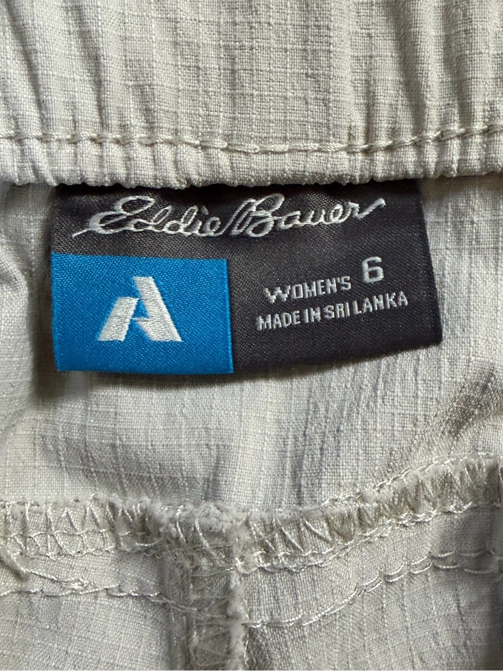 Eddie Bauer Tan WR Guide Ripstop First Ascent Pull On Nylon Hiking Shorts 6 NWOT - Picture 6 of 9